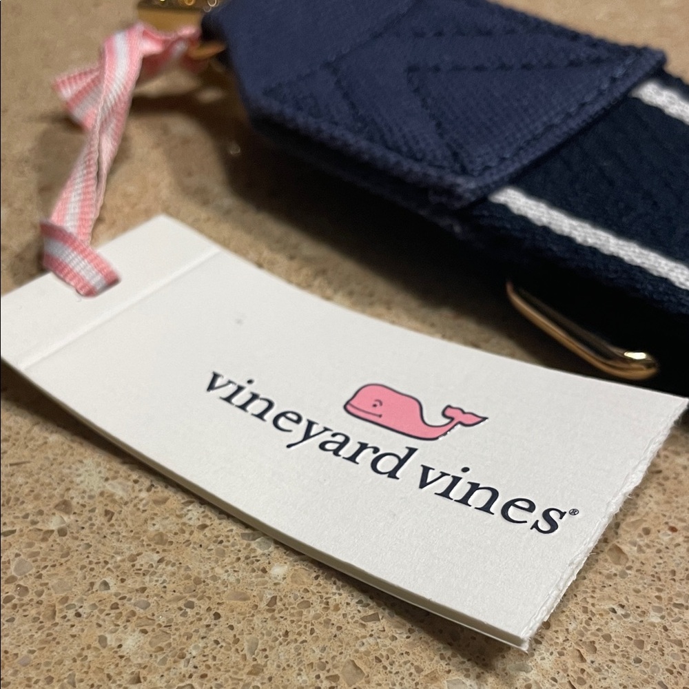 Vineyard Vines Blue and White Bag Strap - Picture 2 of 6